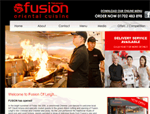 Tablet Screenshot of fusionofleigh.com